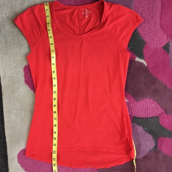 Athleta T-Shirt, Women’s XS, Bright Coral. VGUC - Picture 6 of 7
